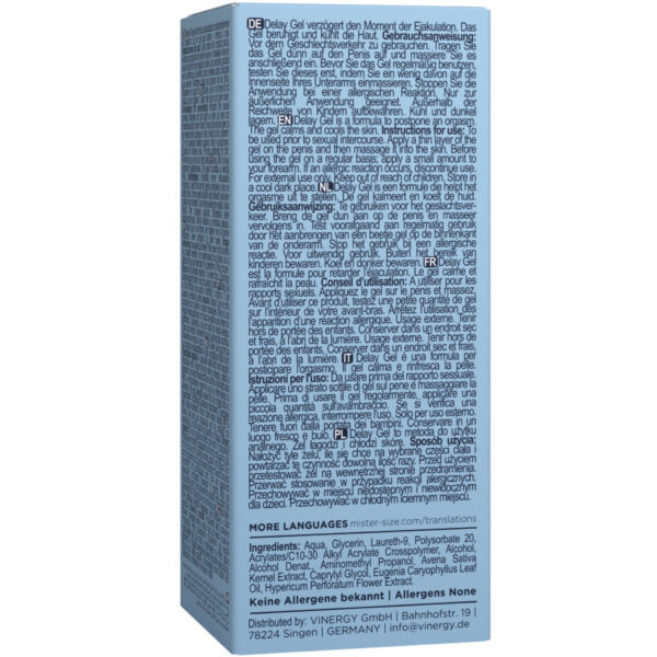 Mister Size — Delay Gel, 50 ml, Cooling — Delay Sprays & Gels — view 4