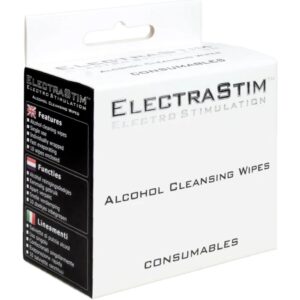 ElectraStim Alcohol Wipes — Toy Cleaner, 10 Pack — Care & Sterilising Accessories