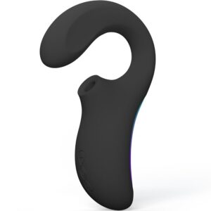 LELO Enigma Wave — Rabbit Vibrator, Sonic, Black — Air Pulse Vibrators — view 2