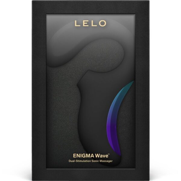 LELO Enigma Wave — Rabbit Vibrator, Sonic, Black — Air Pulse Vibrators — view 4