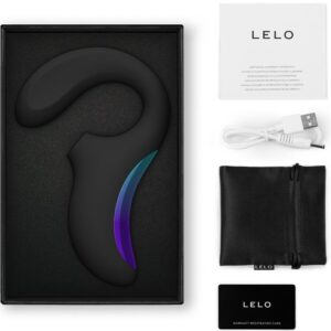 LELO Enigma Wave — Rabbit Vibrator, Sonic, Black — Air Pulse Vibrators — view 3