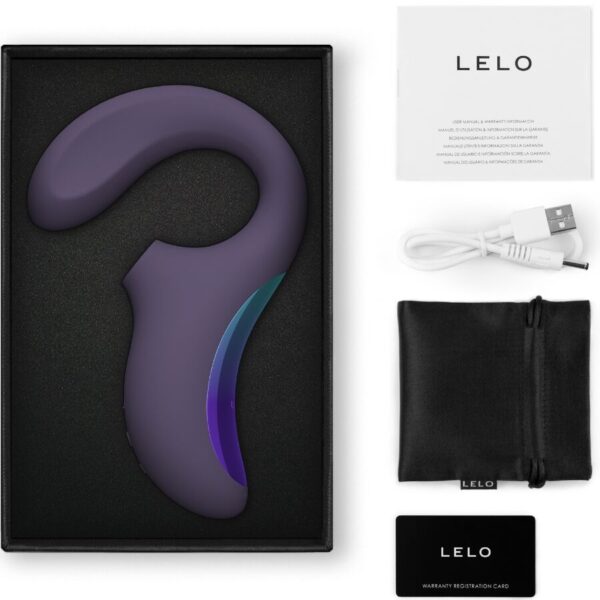 LELO Enigma Wave — Rabbit Vibrator, Sonic, Cyber Purple — Air Pulse Vibrators — view 3