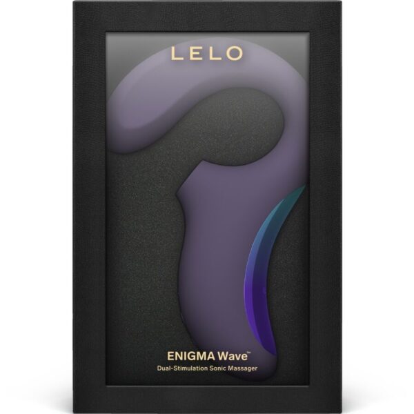 LELO Enigma Wave — Rabbit Vibrator, Sonic, Cyber Purple — Air Pulse Vibrators — view 4