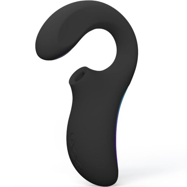 LELO Enigma Double Sonic — Rabbit Vibrator, Black — Air Pulse Vibrators — view 2