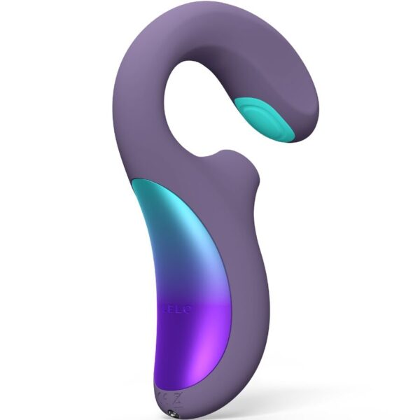 LELO Enigma Double Sonic — Rabbit Vibrator, Cyber Purple — Air Pulse Vibrators