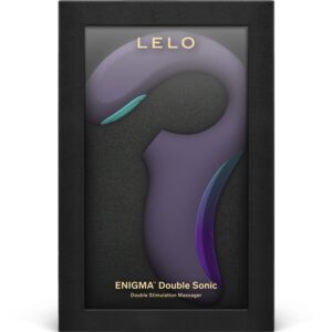LELO Enigma Double Sonic — Rabbit Vibrator, Cyber Purple — Air Pulse Vibrators — view 4