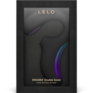LELO Enigma Double Sonic — Rabbit Vibrator, Black — Air Pulse Vibrators — view 4