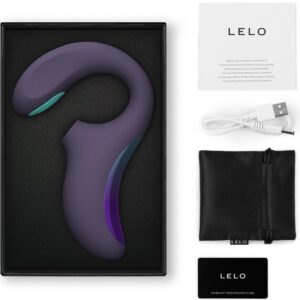 LELO Enigma Double Sonic — Rabbit Vibrator, Cyber Purple — Air Pulse Vibrators — view 3