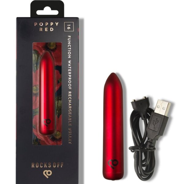 Rocks-Off — Bullet Vibrator, Rechargeable, Red — Bullet Vibrators — view 4