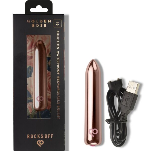 Rocks-Off — Bullet Vibrator, Rechargeable, Rose Gold — Bullet Vibrators — view 3