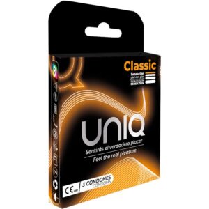 Uniq Classic — Non-Latex Condoms, 3 Pack — Condom 3 Packs