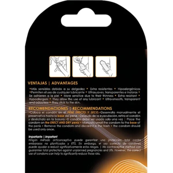 Uniq Classic — Non-Latex Condoms, 3 Pack — Condom 3 Packs — view 2