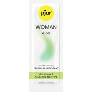 Pjur Woman Aloe — Water-Based Lubricant, 2 ml, Glycerin-Free — Lubes