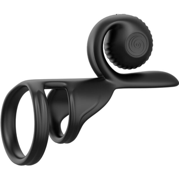 Snail Vibe Jovi — Vibrating Cock Ring, Remote Control, Black — Cock Rings — view 8
