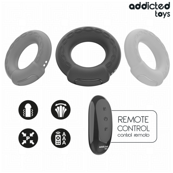 Addicted Toys Heating — Vibrating Cock Ring, Remote Control — Cock Rings — view 7