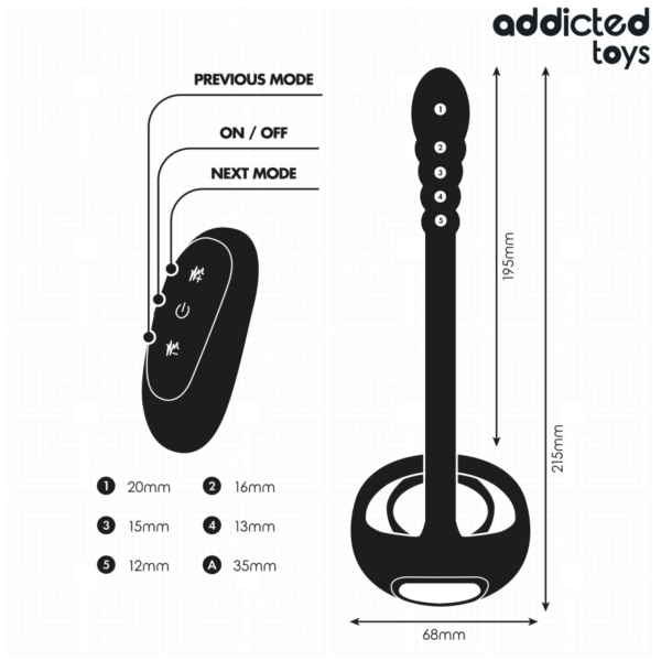 Addicted Toys P-Spot — Prostate Vibrator, Cock Ring — Anal — view 7
