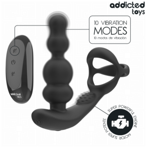 Addicted Toys Rotating — Prostate Vibrator, Black — Anal — view 2