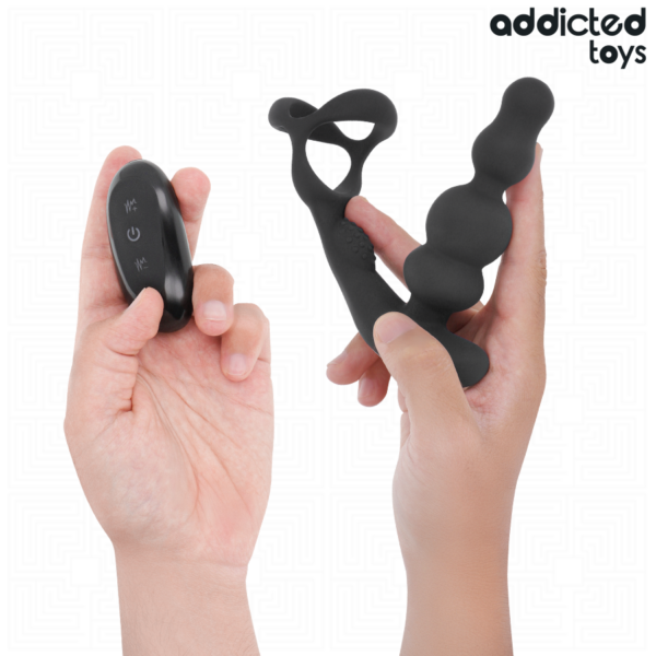 Addicted Toys Rotating — Prostate Vibrator, Black — Anal — view 5