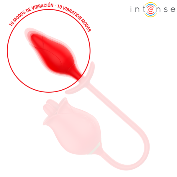 Intense Melanie — Tongue Vibrator, Waterproof, Red — Clitoral Stimulators — view 7