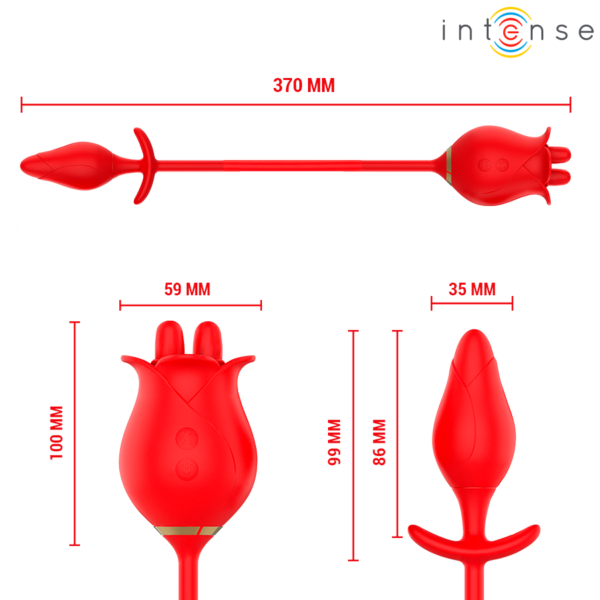 Intense Melanie — Tongue Vibrator, Waterproof, Red — Clitoral Stimulators — view 6