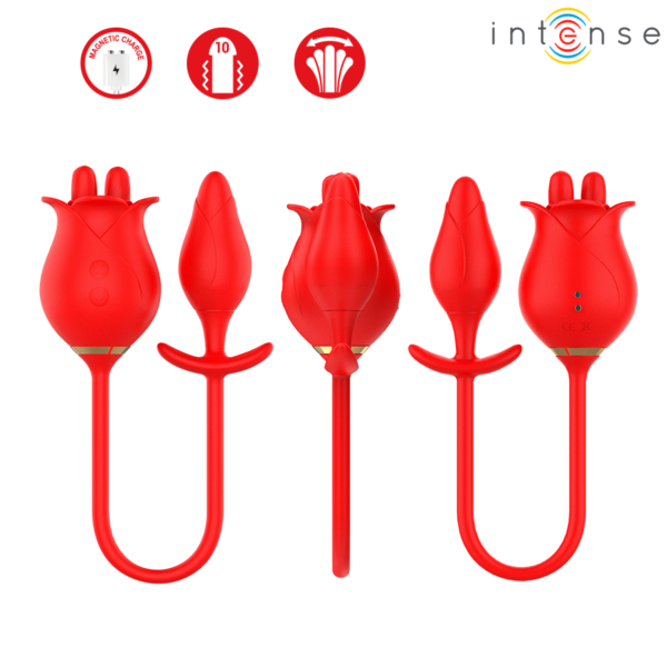 Intense Melanie — Tongue Vibrator, Waterproof, Red — Clitoral Stimulators — view 5