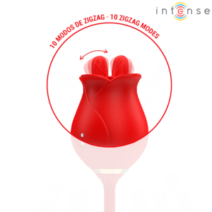 Intense Melanie — Tongue Vibrator, Waterproof, Red — Clitoral Stimulators — view 4