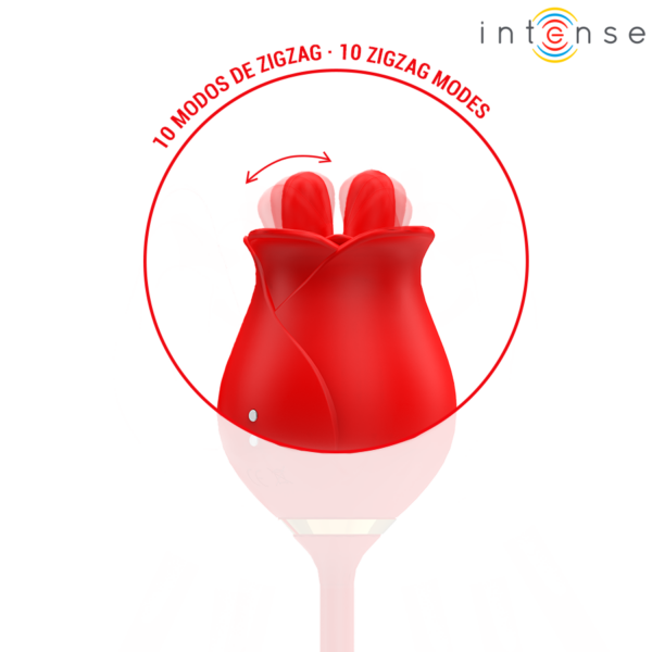 Intense Melanie — Tongue Vibrator, Waterproof, Red — Clitoral Stimulators — view 4