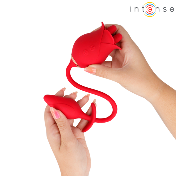 Intense Melanie — Tongue Vibrator, Waterproof, Red — Clitoral Stimulators — view 3