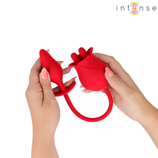 Intense Melanie — Tongue Vibrator, Waterproof, Red — Clitoral Stimulators — view 9