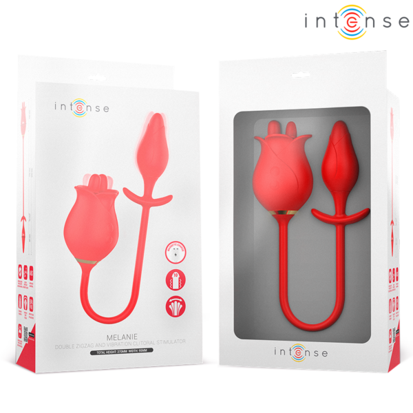 Intense Melanie — Tongue Vibrator, Waterproof, Red — Clitoral Stimulators — view 2