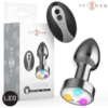 Intense LED — Vibrating Butt Plug, Remote Control, 8 cm — Anal