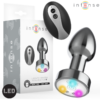 Intense LED — Vibrating Butt Plug, Remote Control, 8.9 cm — Anal