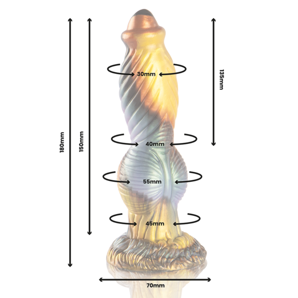 Epic Phoenix — Vibrating Dildo, Remote Control, 26.5 cm — Dildos — view 4