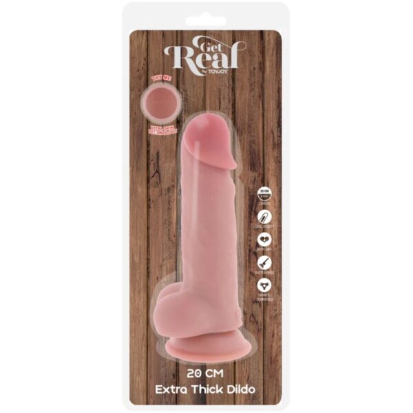 Get Real Deluxe — Thick Dildo with Balls 20 cm — Dildos — view 5
