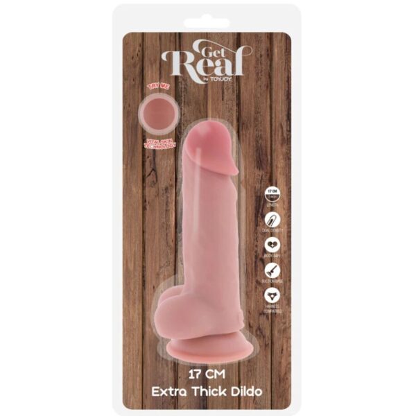 Get Real Deluxe — Thick Dildo with Balls 17 cm — Dildos — view 3