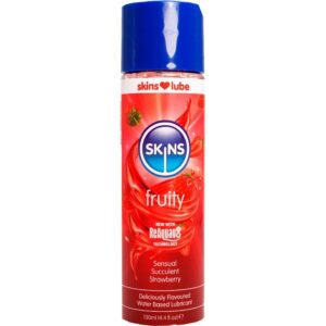 Skins Fruity Strawberry — Flavoured Lubricant, 130 ml — Flavored Lubricants
