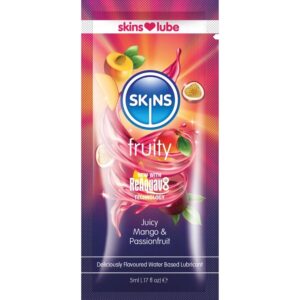 Skins Fruity Mango — Flavoured Lubricant, 5 ml, Single Dose — Flavored Lubricants
