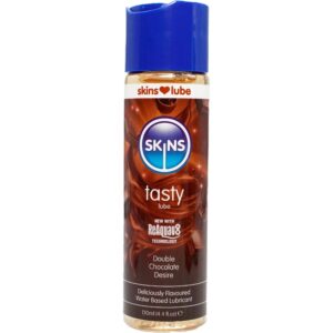 Skins Tasty Double Chocolate — Flavoured Lubricant, 130 ml — Flavored Lubricants