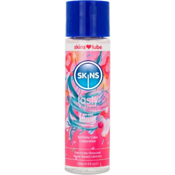 Skins Tasty Birthday Cake — Flavoured Lubricant, 130 ml — Flavored Lubricants