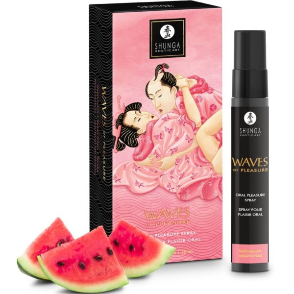 Shunga Waves of Pleasure — Oral Sex Spray, 20 ml, Watermelon — Aphrodisiacs & Edibles