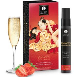 Shunga Waves of Pleasure — Oral Sex Spray, 20 ml, Strawberry — Aphrodisiacs & Edibles