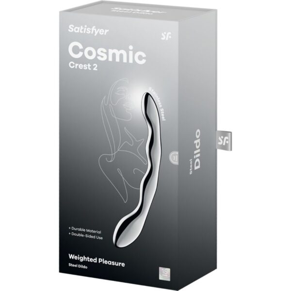 Satisfyer Cosmic Crest 2 — G-Spot Dildo, Stainless Steel, 20.5 cm — Dildos — view 5