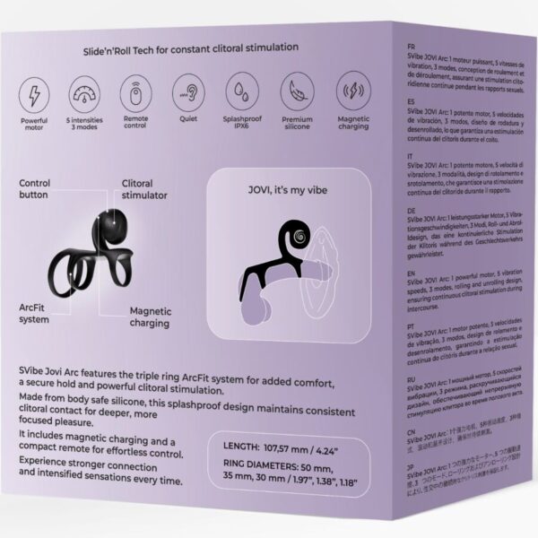 Snail Vibe Jovi Arc — Vibrating Cock Ring, Remote Control — Cock Rings — view 9