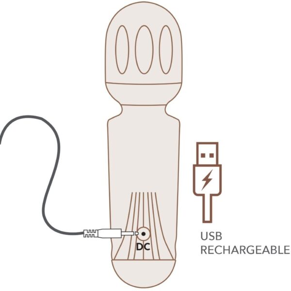 Rocks-Off Mini — Wand Massager, Rechargeable — Mini Vibrators — view 4