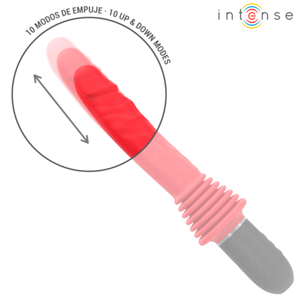 Intense Cynthia — Thrusting Vibrator, Remote Control, Red — Remote Control Vibrators — view 5