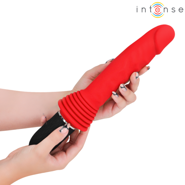 Intense Cynthia — Thrusting Vibrator, Remote Control, Red — Remote Control Vibrators — view 9