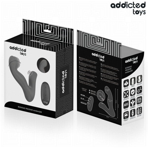 Addicted Toys Oscillating — Prostate Vibrator, Black — Anal — view 7