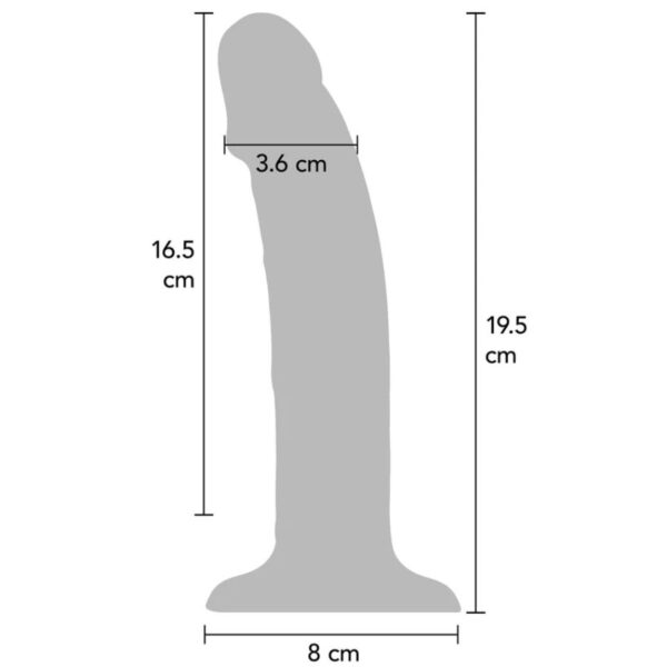 Get Real — Realistic Vibrator, Rechargeable, 19.5 cm, Skin — Realistic Dildos — view 3