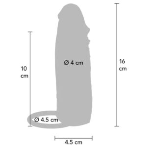 Get Real Hydrated Skin — Penis Sleeve, Waterproof, Caramel — Couples — view 3