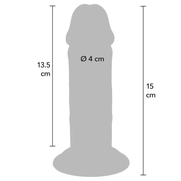 Get Real Deluxe — Thick Dual-Density Dildo 15 cm — Dildos — view 4